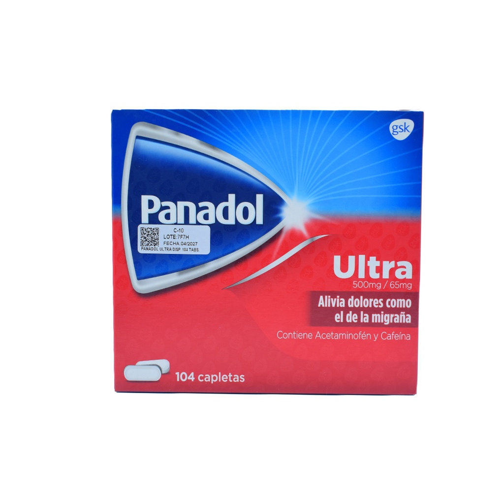 Panadol Ultra Tableta caja x 52 tabs GSK