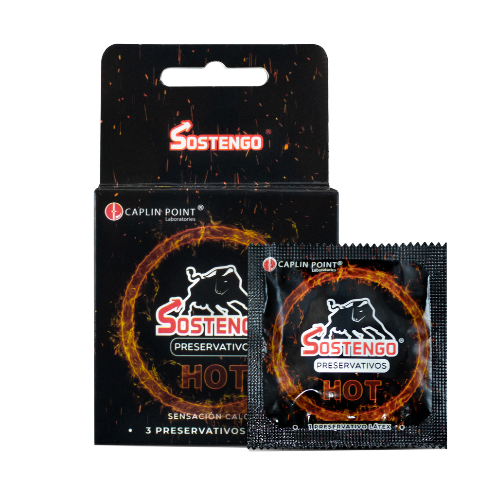 Sostengo HOT preservativos  pack x3 CaplinPoint Laboratories Ltd.