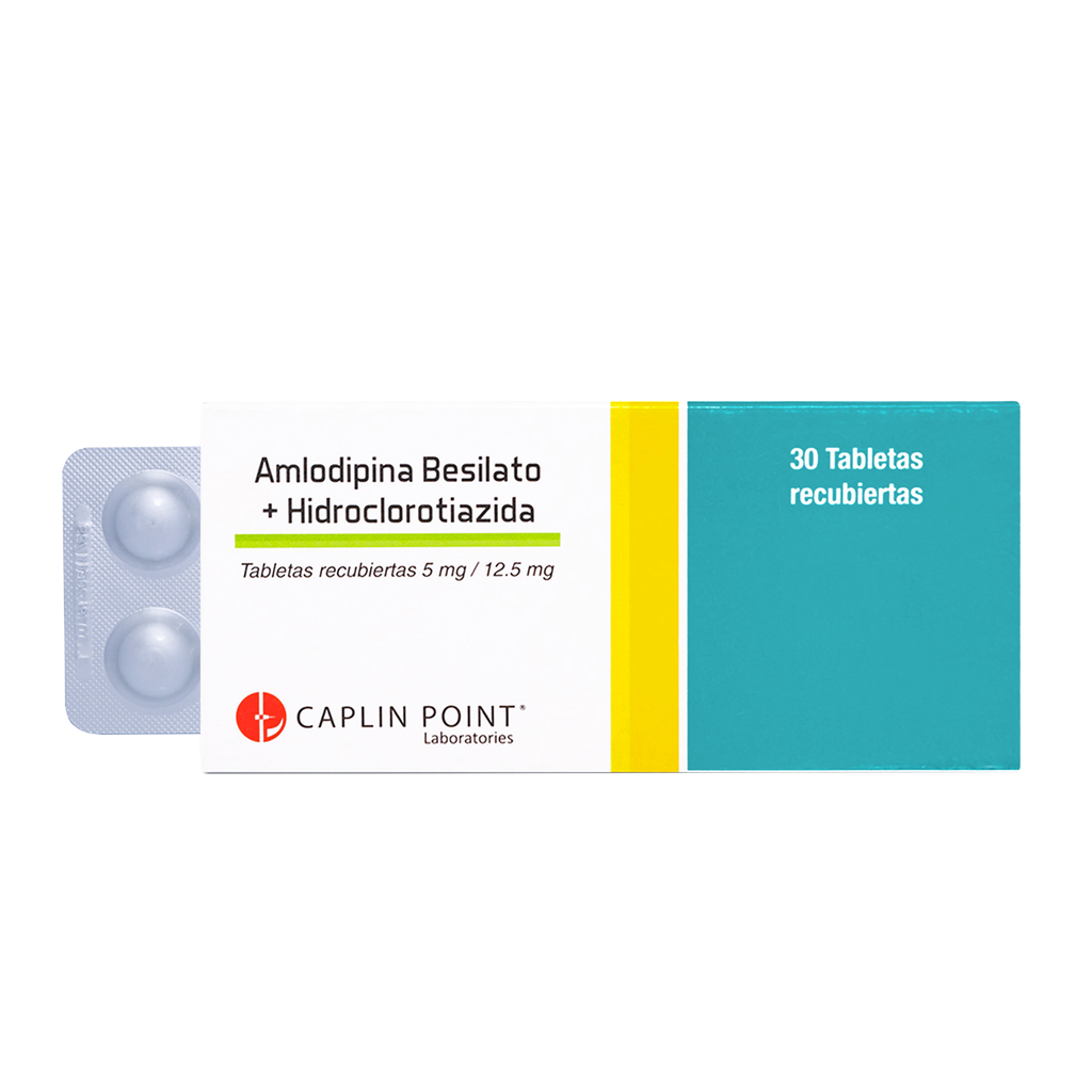 Amlodipino Besilato 5mg + Hidroclorotiazida 12.5mg Tableta Caplin Point Laboratories
