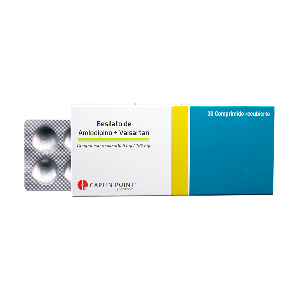 Amlodipino Besilato 5mg + Valsartan Tabs 160mg  x 30 CaplinPoint Laboratories Ltd.