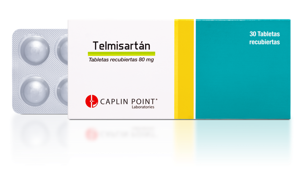 Telmisartan Tabletas 80mg x 1 (caja x 30) CaplinPoint Laboratories Ltd.