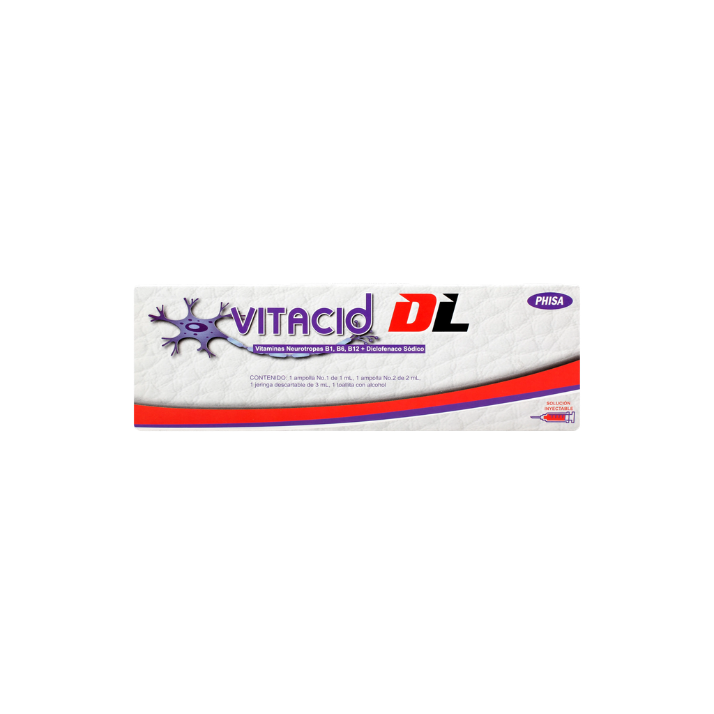 VITACID DL X 2 AMOLLAS DE - 1ML / 2 ML LABORATORIO PHISA