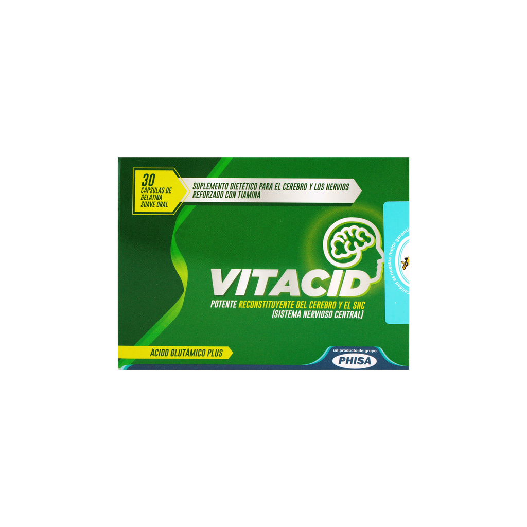 VITACID X 30 CAPS. GELATINA SUAVE ORAL LABORATORIO PHISA