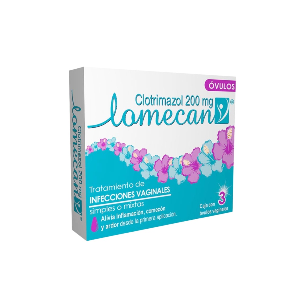 LOMECAN V 3 OVULOS 200MG Genoma Lab