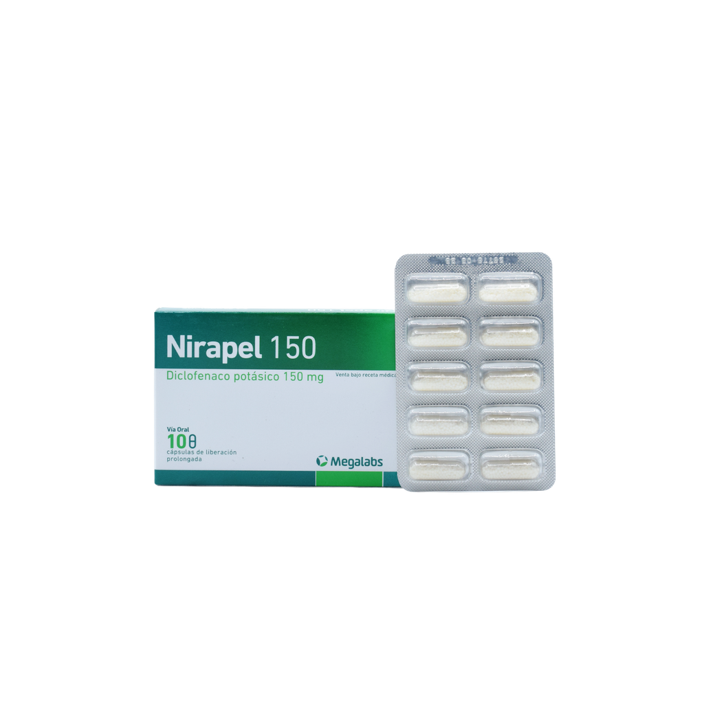NIRAPEL 150 MG x 10 CAPSULAS Roemmers