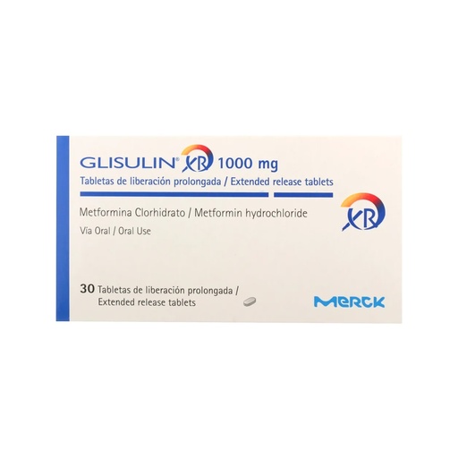 [LB-112-031-N-0009] GLISULIN "XR" 1000 MG. x 30 TABS. Merck