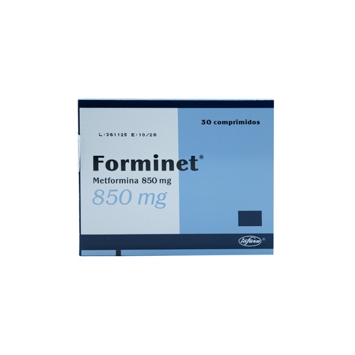 [LB-073-003-N-0357] FORMINET 850MG 30 COMPRIMIDOS INDUSTRIA FARMACEUTICA, S.A.