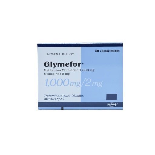 [LB-073-003-N-0366] GLYMEFOR 1,000/2 MG DE 30 COMPRIMIDOS INDUSTRIA FARMACEUTICA, S.A.