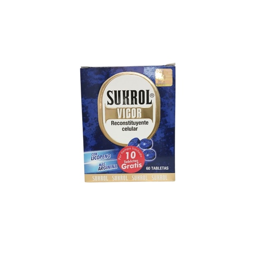 [LB-061-043-N-0009] Sukrol Vigor Hombre frasco x 60 + 10 Tabs FARMAMEDICA