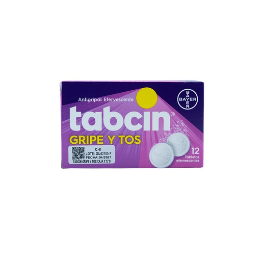 [LB-023-012-N-0033] TABCIN GRIPE Y TOS CAJA X 12'S BAYER OTC