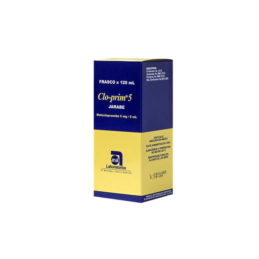 [LB-017-012-N-0001] CLOPRIM 5MG/5ML JBE X 120 CC Arsal Laboratorios