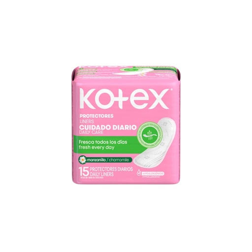 [LB-077-005-N-0005] KOTEX PROTECTORES DAYS MANZANILLA X 15 KIMBERLY CLARK