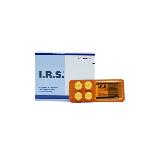 [LB-073-003-N-0067] I.R.S. Tabletas Sobre x 4 Tabs. INDUSTRIA FARMACEUTICA, S.A.
