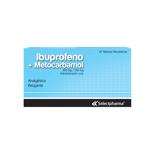[LB-158-029-N-0017] Ibuprofeno 300 mg + Metocarbamol 250mg Tableta Selectpharma