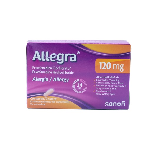 [LB-152-005-N-0003] ALLEGRA COMPRIMIDOS 120 MG X 10 Sanofi