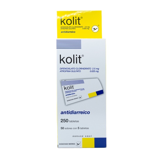 [LB-052-005-N-0029] KOLIT TABLETAS CARTERITA X 5 TABS. Donovan Werke