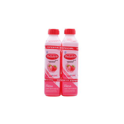 [LB003-015-N-0131] Pedialyte Duo Pack Fresa 60 + Zinc ABBOTT PEDIALYTE