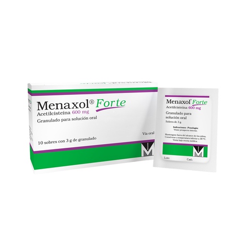 [LB-087-053-N-0011] Menaxol Forte 600Mg Caja x 10 Sobres Laboratorios Menarini 