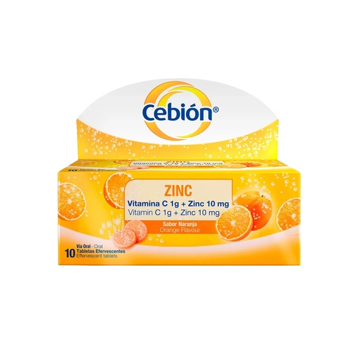 [LB-112-005-N-0010] CEBION ZINC TABLETAS 1G/10MG X 10 MERCK
