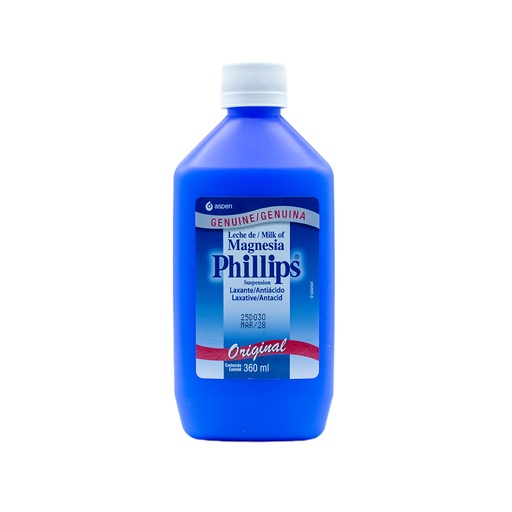 [LB-018-005-N-0002] Leche De Magnesia Phillips 360ml 425 Mg 5 Ml Suspension Oral Aspen OTC
