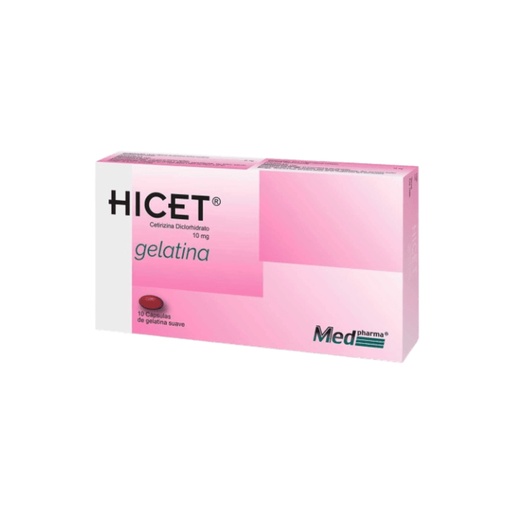 [LB-104-052-N-0025] HICET 10 MG CAJA X 10 CAPSULAS GEL SUAVE MEDPHARMA