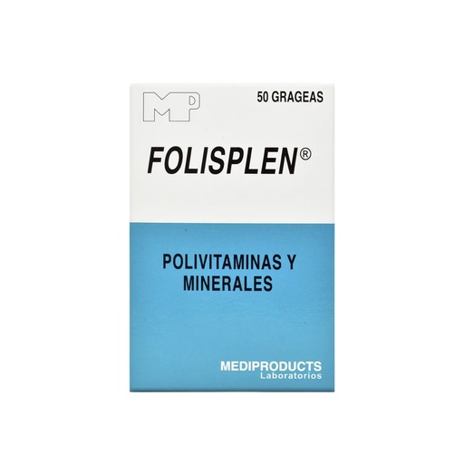 [LB-108-039-N-0020] FOLISPLEN GRAGEAS CAJA X 50 Mediproducts, S.A.