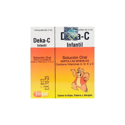 [LB-058-005-N-0004] Deka C Infantil 5cc Caja x 3 Ampollas Farkot
