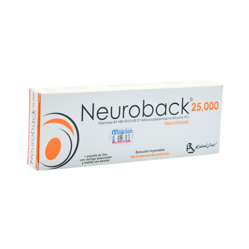 [LB-254-060-N-0002] NEUROBACK 25000 X 1 AMP. 3ML ROLAND LOUIS S.A.