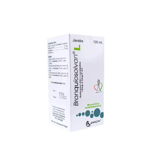 [LB-254-060-N-0003] BRONQUIOSOLVAN L + LORATADINA JARABE 120ML ROLAND LOUIS S.A.