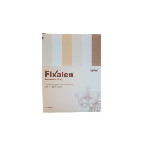 [LB-073-003-N-0059] FIXALEN 70 MG 4 TABLETAS INDUSTRIA FARMACEUTICA, S.A.