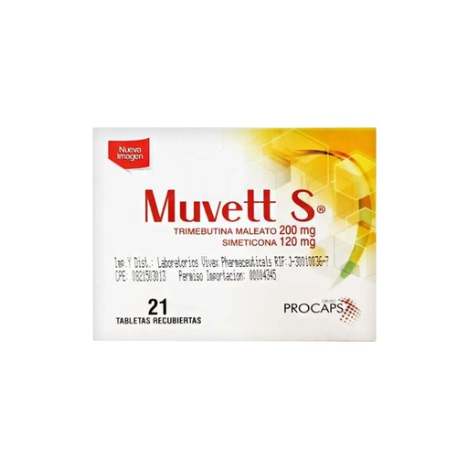 [LB-086-005-N-0008] MUVETT S 200/120 MG CAJA X 21 TABLETAS PROCAPS V.C. LOPEZ