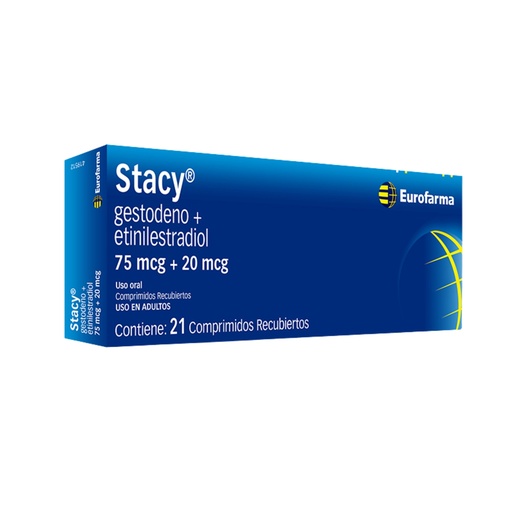 [LB-096-047-N-0003] STACY  75 MCG/20 MCG CAJA X 21 TABS. RECUBIERTAS Eurofarma