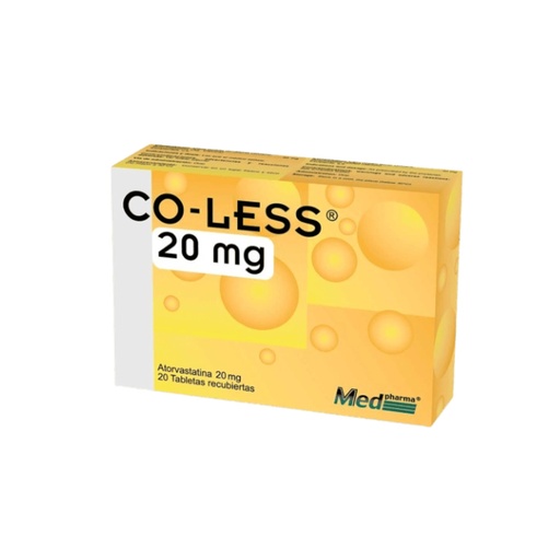 [LB-104-052-N-0049] CO-LESS (+20 TAB) 20 MG CAJA X 20 TABLETAS MEDPHARMA