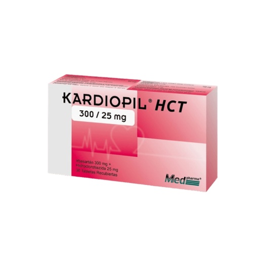 [LB-104-052-N-0058] KARDIOPIL HCT 300MG/25MG CAJA X 30 TABLETAS MEDPHARMA