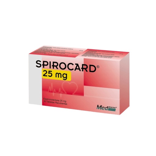 [LB-104-052-N-0068] SPIROCARD 25 MG CAJA X 30 TABLETAS MEDPHARMA
