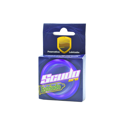 [LB157-012-N-0385] Preservativo Scudo Estriado x 3 SCUDO