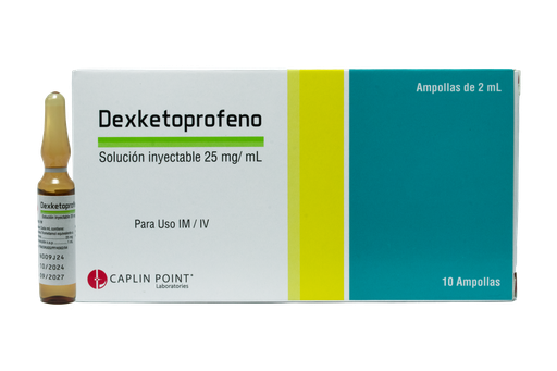 [LB001-001-N-0412] Dexketoprofeno Injection 25mg/ml - 2ml Amp Caplin Point Laboratories