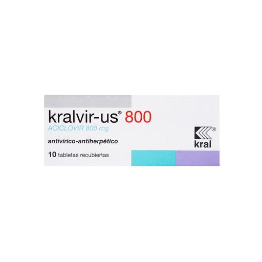 [LB-052-005-N-0049] KRALVIR-US 800MG X 10 TABLETAS Donovan Werke