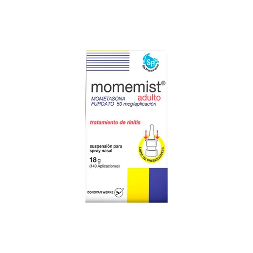 [LB-052-005-N-0052] MOMEMIST SPRAY NASAL 50MCG X 140 APLICACIONES Donovan Werke