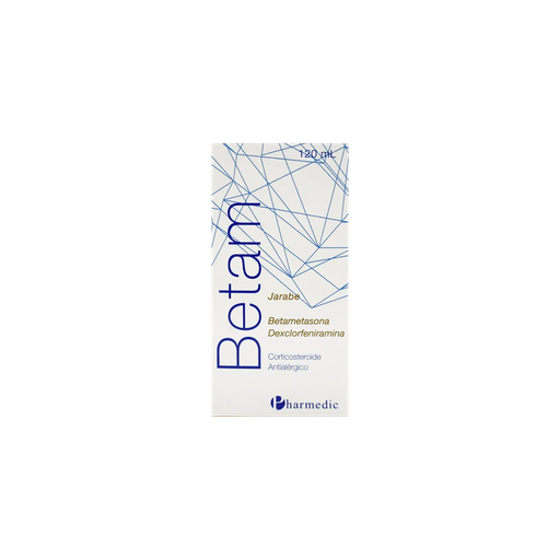 [LB128-005-N-0427] BETAM (BETAMETASONA 0.25 MG /5 ML + DEXCLORFENIRAMINA 2 MG) JARABE 120 ML Pharmedic