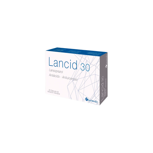 [LB128-005-N-0430] LANCID (LANSOPRAZOL 30 MG) TABLETAS 30MG CAJA x 30 Pharmedic