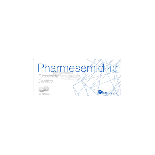 [LB128-005-N-0431] PHARMESEMID 40 MG (FUROSEMINA 40 MG) CAJA X 30 TABLETAS Pharmedic