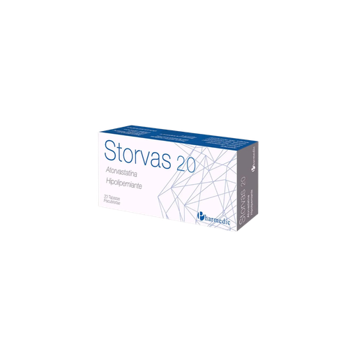 [LB128-005-N-0436] STORVAS 20 MG (ATORVASTATINA 20 MG) CAJA X 30 TABLETAS Pharmedic