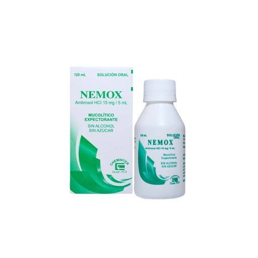 [LB-040-005-N-0004] NEMOX X 120 ML JARABE (AMBROXOL) Chemilco Internacional, S.A. Chenminter