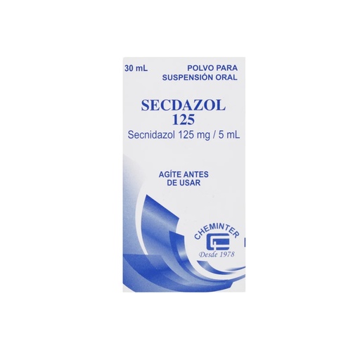 [LB-040-005-N-0005] SECDAZOL 125 MG X 30 ML SUSPENSION (SECNIDAZOL) Chemilco Internacional, S.A. Chenminter