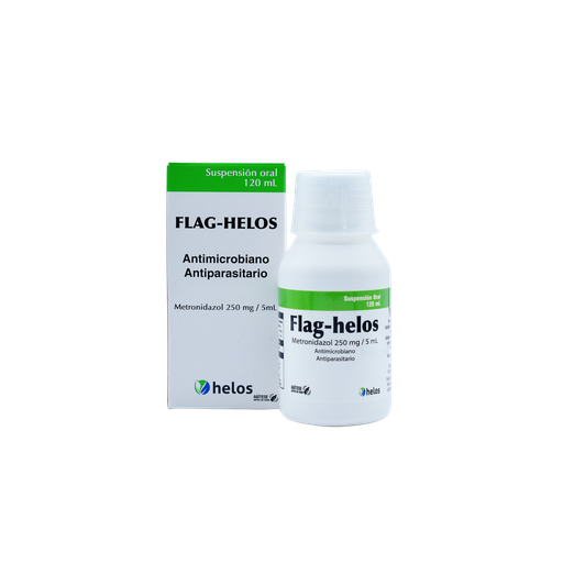 [LB-058-005-N-0011] FLAG-HELOS 250 MG X 120 ML SUSPENSION (METRONIDAZOL) Farkot