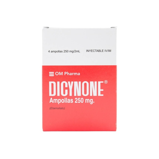 [LB-120-010-N-0177] DICYNONE 250MG/2ML X 4 AMPOLLAS (ETAMSILATO) OM pharma