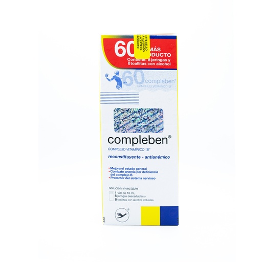 [LB-052-005-N-0073] COMPLEBEN 16ML INYECTABLE 60%MAS + 8 JERINGAS Donovan Werke