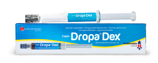[LB001-001-N-0420] Dropa Dex ATADO 2+1  (Dexketoprofeno 25mg/ml Inj - Jeringa prellenada de 2ml) CaplinPoint Laboratories Ltd.