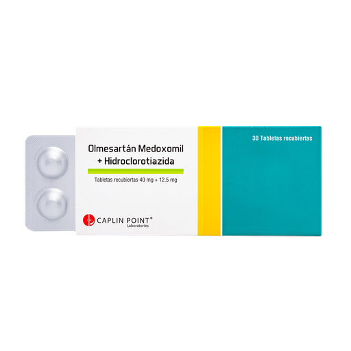 [LB001-001-N-0431] Olmesartán Medoxomilo 40MG + Hidroclorotiazida 12.5MG Tabs x 30s CaplinPoint Laboratories Ltd.